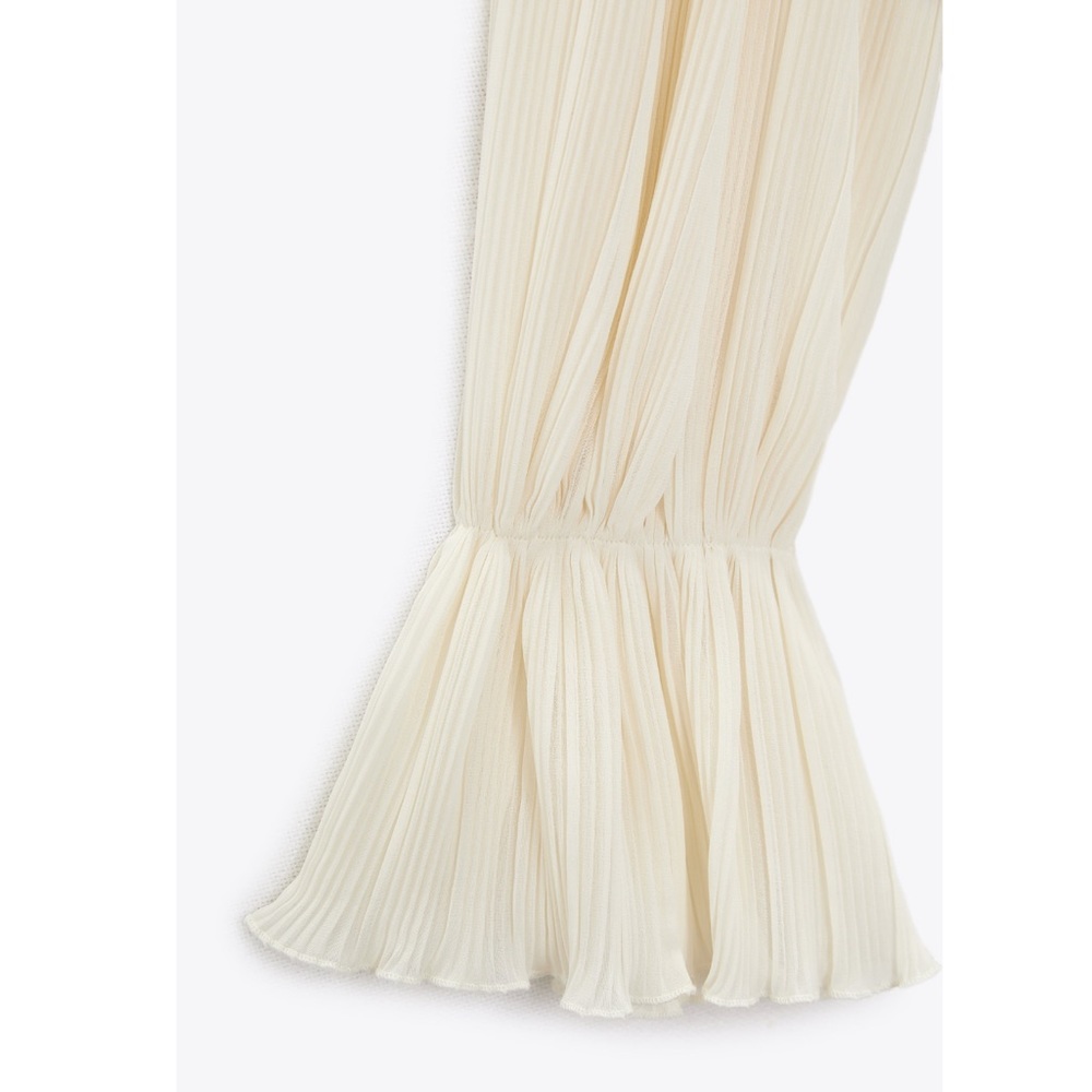 Zara CUT OUT PLEATED DRESS - Picture 8 of 10